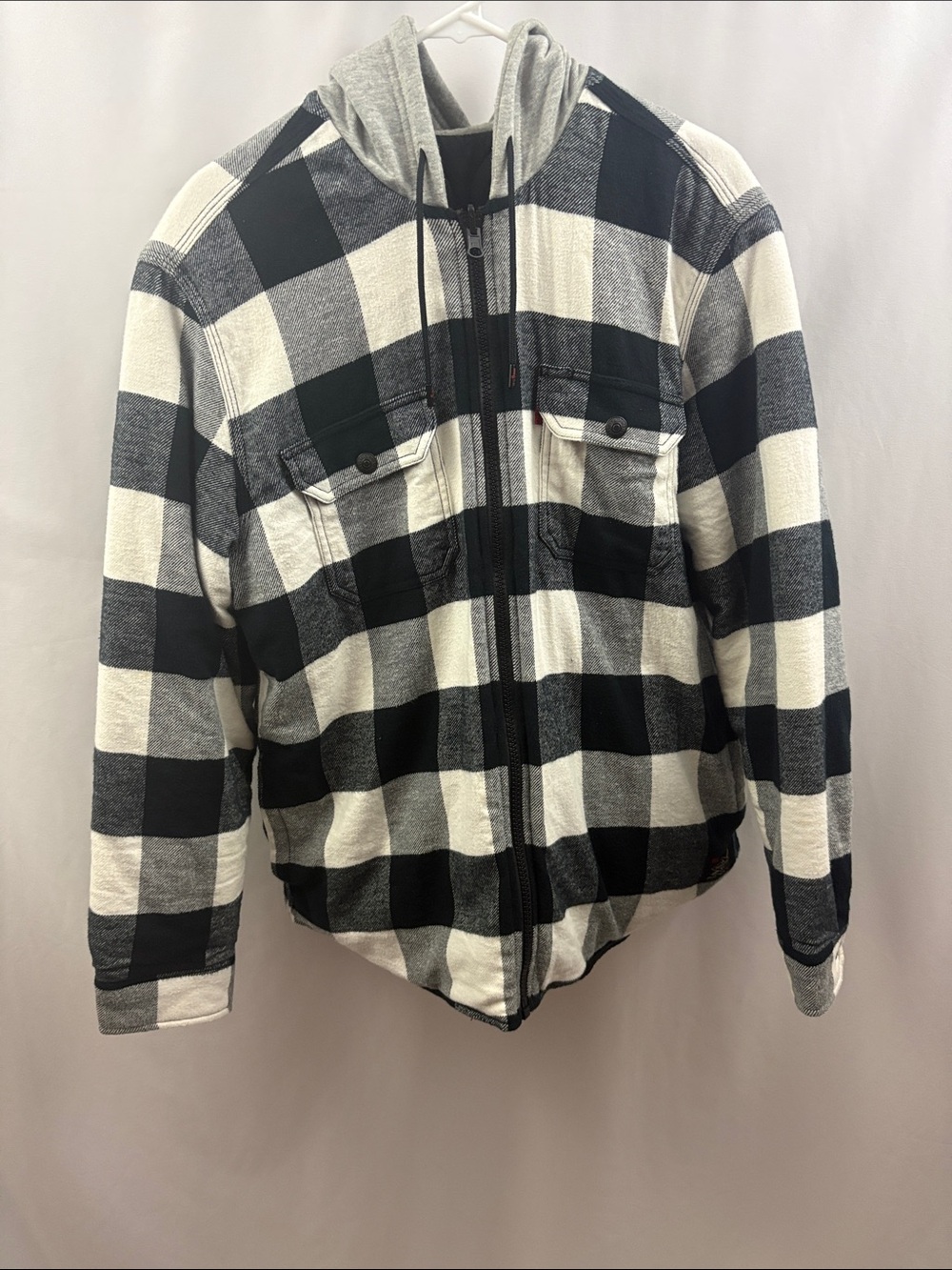 Levi's x Justin Timberlake Fresh Leaves Reversible Hooded Flannel Jacket Large